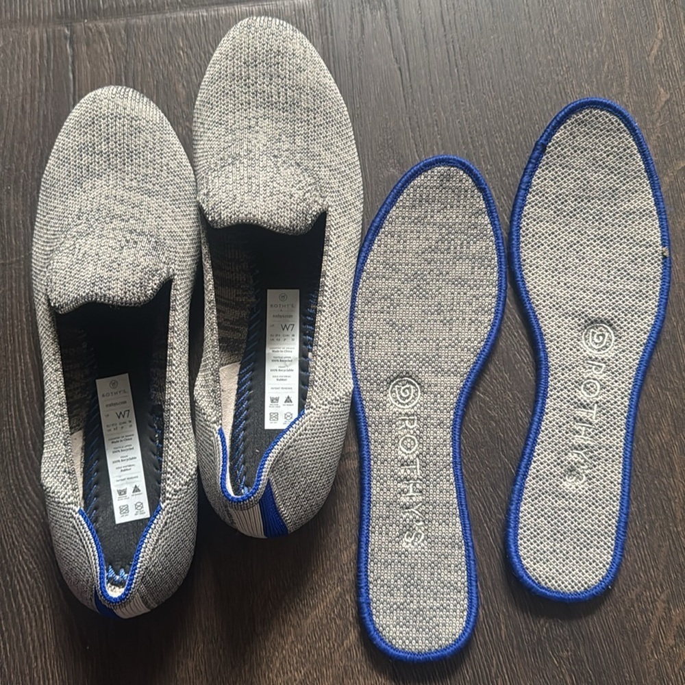 Rothy’s The Loafer, Gray Women’s Size 7 Like New slip on - Picture 5 of 6